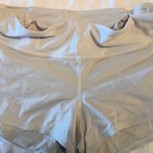 Lululemon Light Gray 2.5" Speedups Size 6